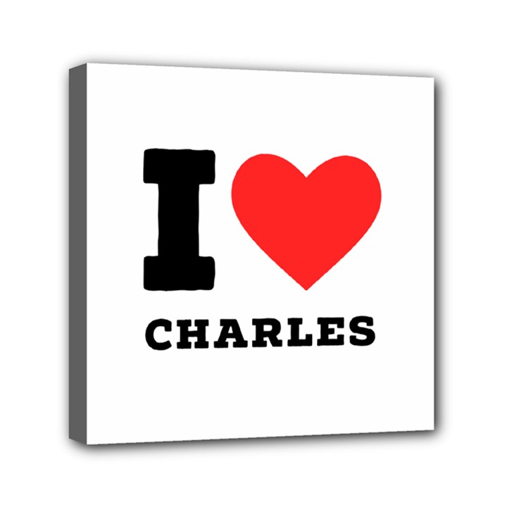 I love Charles  Mini Canvas 6  x 6  (Stretched)