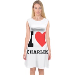 I Love Charles  Capsleeve Midi Dress by ilovewhateva