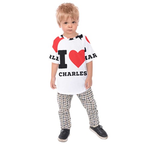 I Love Charles  Kids  Raglan Tee by ilovewhateva