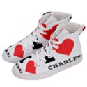 I love Charles  Women s Hi-Top Skate Sneakers View2