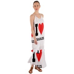 I Love Charles  Cami Maxi Ruffle Chiffon Dress by ilovewhateva