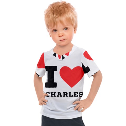 I Love Charles  Kids  Sports Tee by ilovewhateva