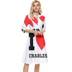 I Love Charles  Classy Knee Length Dress by ilovewhateva