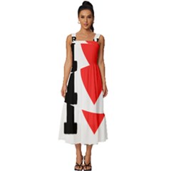 I Love Charles  Square Neckline Tiered Midi Dress by ilovewhateva