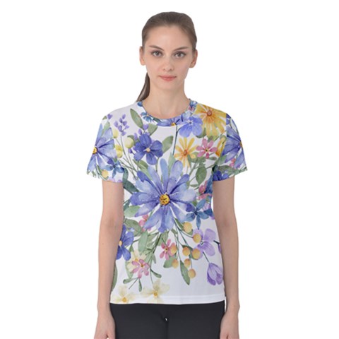 Flower Women s Cotton Tee by zappwaits