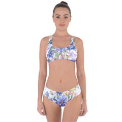 Flower Criss Cross Bikini Set by zappwaits