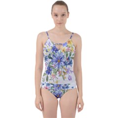 Flower Cut Out Top Tankini Set by zappwaits