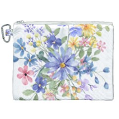 Flower Canvas Cosmetic Bag (xxl) by zappwaits