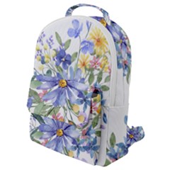 Flower Flap Pocket Backpack (small) by zappwaits