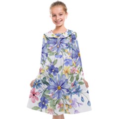 Flower Kids  Midi Sailor Dress by zappwaits