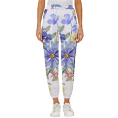 Flower Women s Cropped Drawstring Pants by zappwaits