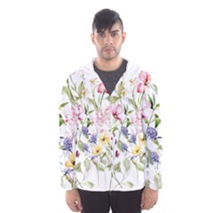 Bunch Of Flowers Men s Hooded Windbreaker