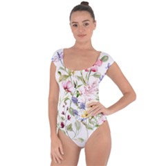 Bunch Of Flowers Short Sleeve Leotard  by zappwaits