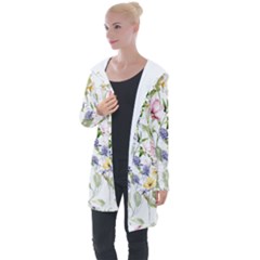 Bunch Of Flowers Longline Hooded Cardigan by zappwaits