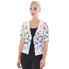 Bunch Of Flowers Cropped Button Cardigan by zappwaits