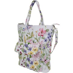 Bunch Of Flowers Shoulder Tote Bag by zappwaits