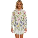 bunch of flowers Womens Long Sleeve Shirt Dress View1