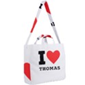 I love thomas Square Shoulder Tote Bag View2