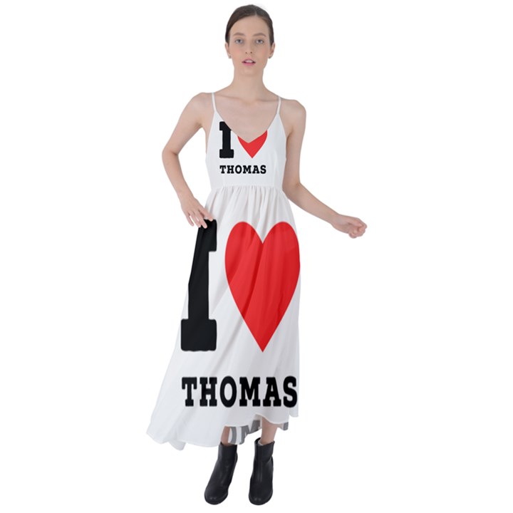 I love thomas Tie Back Maxi Dress