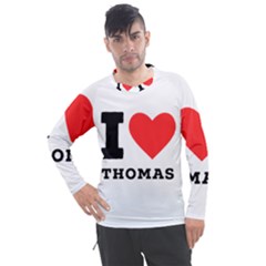 I Love Thomas Men s Pique Long Sleeve Tee