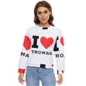 I love thomas Women s Long Sleeve Raglan Tee View1