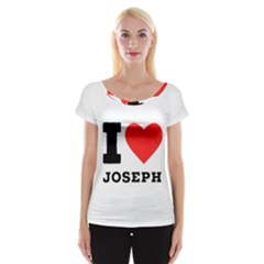 I Love Joseph Cap Sleeve Top by ilovewhateva