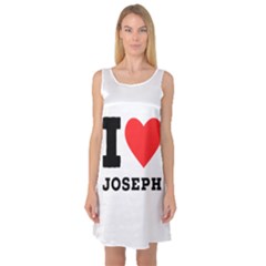 I Love Joseph Sleeveless Satin Nightdress by ilovewhateva