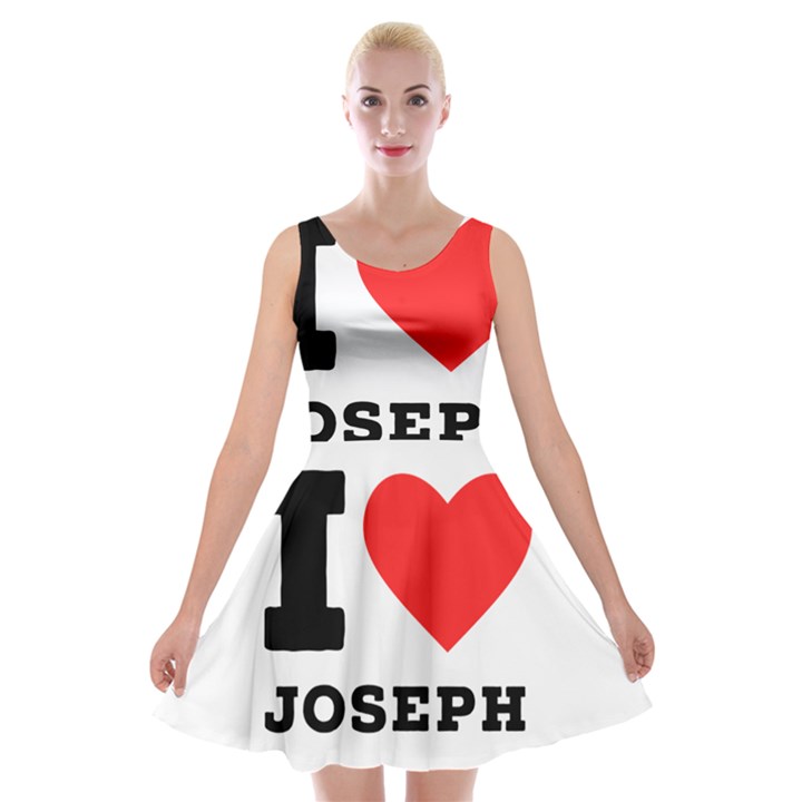 I love joseph Velvet Skater Dress