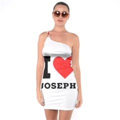 I Love Joseph One Shoulder Ring Trim Bodycon Dress by ilovewhateva