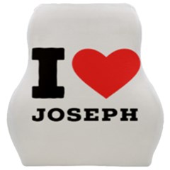 I Love Joseph Car Seat Velour Cushion  by ilovewhateva