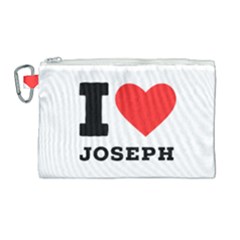 I Love Joseph Canvas Cosmetic Bag (large) by ilovewhateva