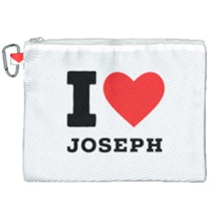 I Love Joseph Canvas Cosmetic Bag (xxl) by ilovewhateva