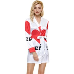 I Love Joseph Long Sleeve Satin Robe by ilovewhateva