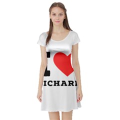 I Love Richard Short Sleeve Skater Dress by ilovewhateva