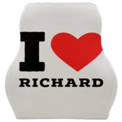 I Love Richard Car Seat Velour Cushion  by ilovewhateva