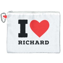 I Love Richard Canvas Cosmetic Bag (xxl) by ilovewhateva