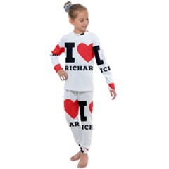 I Love Richard Kids  Long Sleeve Set  by ilovewhateva