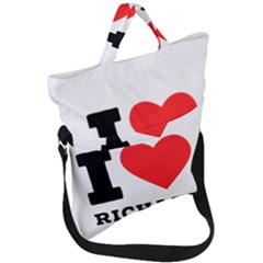 I Love Richard Fold Over Handle Tote Bag by ilovewhateva