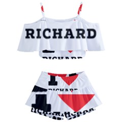 I Love Richard Kids  Off Shoulder Skirt Bikini by ilovewhateva