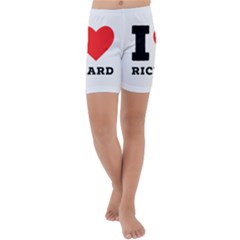 I Love Richard Kids  Lightweight Velour Capri Yoga Leggings by ilovewhateva