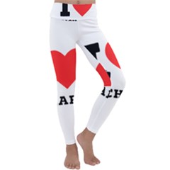 I Love Richard Kids  Lightweight Velour Classic Yoga Leggings by ilovewhateva