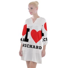 I Love Richard Open Neck Shift Dress by ilovewhateva