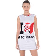 I Love Richard Lace Up Front Bodycon Dress by ilovewhateva