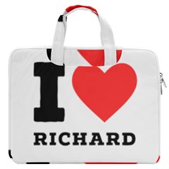 I Love Richard Macbook Pro 13  Double Pocket Laptop Bag by ilovewhateva