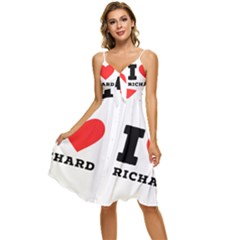 I Love Richard Sleeveless Tie Front Chiffon Dress by ilovewhateva