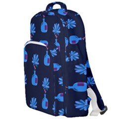 Flower Vase Pattern Double Compartment Backpack by Ravend