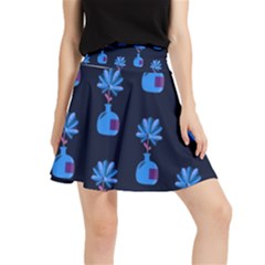 Flower Vase Pattern Waistband Skirt by Ravend