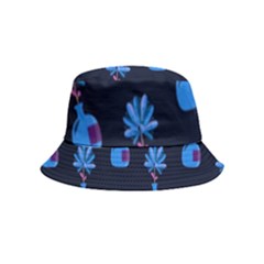 Flower Vase Pattern Inside Out Bucket Hat (kids) by Ravend