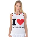 I love william Women s Basketball Tank Top View1