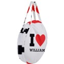 I love william Giant Round Zipper Tote View3